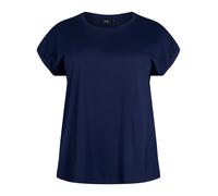 Zizzi T-shirt femme grandes tailles coton col rond taille gr, Blazer bleu marine., 62-64 grande taille