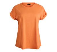 Zizzi T-shirt femme grandes tailles coton col rond taille gr, Dusty Orange, 48-50 grande taille