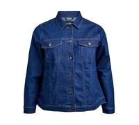 Zizzi Flash by Veste en jean pour femme Grandes tailles avec poches Taille S Bleu foncé Denim