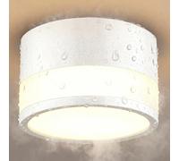 ZIZZLER Spot Saillie Exterieur Salle de Bain IP44 Etanche, Plafonnier Spot Led Tube en Saillie Cylindre Couloir Entree, 12W Blanc Chaud Surface Mounted Luminaire Couloir Cuisine Ø10cm