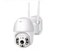 ZJ Caméra De Surveillance à Domicile WiFi 1080P Moniteur Intelligent Caméra D'interphone Vocal Bidirectionnel Vue à 360 °, Vision Nocturne Couleur, Détection De Mouvement IP66 étanche(Color:64G RAM)