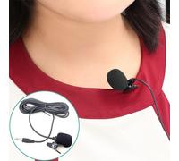 ZJ002MR Mono 3,5 mm prise droite Transmetteur sans fil pour pare-soleil de voiture Haut-parleur pour guide touristique Microphone cravate Longueur : 3 mètres - Mono 2,5 mm