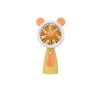 ZJADear Mini ventilateur portable avec oreilles d'ours rechargeable par USB, mignon et petit, format de poche pour l'été, les voyages, le maquillage des cils pour enfants, filles et femmes