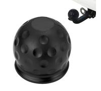ZJCANGLIU 1 Pièces Cache Boule Attelage,Protection Boule Attelage,Cache Boule Attelage Voiture,Protection Boule Attelage Voiture,pour Remorques,Voitures,Camions,Camping-Cars,Noir(Ø 50mm)