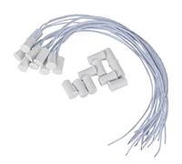 ZJchao 10 Pack NC Capteurs de Fenêtre de Porte Magnétique Encastrés pour Les Systèmes d'alarme de sécurité à Domicile, Interrupteurs de sécurité Câblés pour Les Portes et Les Fenêtres, Compatibles