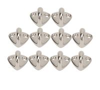 ZJchao 10Pcs 316 En Acier Inoxydable Marine Fender Crochet Bateau Manteau Crochet Pad Crochet Oeil avec Force Renforcée pour Bateau Remorque Matériel