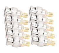 ZJchao 10pcs SMA Femme à BNC Male RF Cooxial Adapter Kit SMA Connecteur Set Connecteurs de Câbles SMA avec Matériau OFC pour émetteurs Radio WiFi