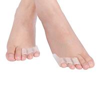 ZJchao 2 paires séparateur d'orteils gel de silice protéger les orteils protecteur de bursite Housse de protection en silicone à trois trous pour petits orteils pour chevauchemen