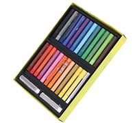 ZJchao 26PCS Pastels à L'huile Pastels Doux Fournitures D'art 24 Couleurs Vibrantes Mélange Lisse Brillant Peinture Non DIY Peinture Graffiti Coloration pour Enfants Artistes Débutants