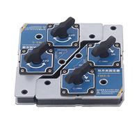 ZJchao 2PCS 90 Degrés de Soudage Maignant Magnet 28 Kg Angle D'angle Magnétique Tool avec Interrupteur à Double Commutateur et Bord scellé en Résine pour Plaque en Acier Soudage de la