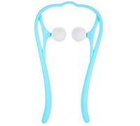 ZJchao 3 couleurs masseur de cou manuel-cou et épaule Shiatsu Roller Ball auto outil de massage pour le soulagement de la douleur du cou et les muscles (Bleu)