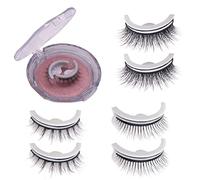 ZJchao 3 Paires Self Adhésif Réutilisable à Long Volume Les Extensions des Cils Sont des Femmes Noires