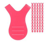 ZJchao 50pcs Y Forme Brosse en Forme de Cils en Forme de Cils Brussage Y Style Tool pour les Extensions de Cils Permanente Greffage Facile à Nettoyer la Conception de la Preuve de (Rose rouge)