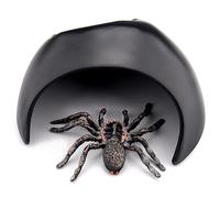 ZJchao Abri de Grotte pour de Reptiles, pour Lézard, Serpent, Tortue, Araignée, Décoration d'aquarium (Black)