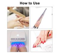 ZJchao Adhésion Forte, Forme de Sculpture en Acrylique, Guide D'Extension des Ongles pour Extension de Gel UV avec des Conseils D'art D'autocollant (YC-18)
