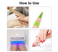 ZJchao Adhésion Forte, Forme de Sculpture en Acrylique, Guide D'Extension des Ongles pour Extension de Gel UV avec des Conseils D'art D'autocollant (YC-01)