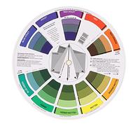 ZJchao Affiche à Roue Chromatique, Effet de Mélange Réversible, Opération Simple, Finition Soignée, Guide de Mélange de Couleurs pour Artistes, étudiants, Designers, Matériel en Papier, (S)