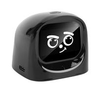 ZJchao AI Car Robot Dashboard Companion Interactive Smart Electronic Pet avec AI Chat Surveillance de Voiture en Temps Réel pour Les Enfants Parents Conduisant (Black)