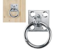 ZJchao Anneau D'attelage de Cheval en Métal Robuste, Anneau D'attelage de Cheval avec Placage D'épreuve, pour Bain et Toilettage Stables, Matériau en Fer plaqué Ni