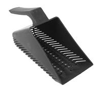 ZJchao Aquarium Gravel Sand Sabel Fish Tank Scoop Nettoyer Plastic Gravel Dupin with Small Slat Design for Filtring Sand Retourant Les Déchets Faciles à Utiliser Noir 8,66 X 4,33 X