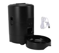 ZJchao Automatique Cat Feeder WiFi WiFi Smart Pet Feeder 2L Application de Grande capacité Télémiste Contrôlé Fourniture Portionnée avec Capteur Intelligent pour Animaux Domestiques (Black)