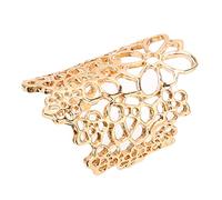 ZJchao Bague en Alliage Ajourée et Ouverte, Bijoux Vintage à la Mode, Cadeau Parfait pour les Femmes, Couleur Dorée, Taille Unique