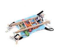 ZJchao Balançoire à Oiseaux, Perchoirs en Corde pour Cages à Oiseaux, Petit Animal, Furet, Perroquet, Rat, Balançoire à, Filet Suspendu, Cage à, Perchoir avec Clips en Métal pour Animaux