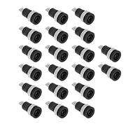 ZJchao BANANA Jack, 20pcs BANANA Jack Pocket, 4 Mm Strong Connectivité Corrosion Pobite de Plug Good ACCESSOIRES ÉLECTRIQUE ACCESSOIRES (BLACK)