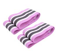 ZJchao Bandes de Résistance, 2pcs / Ensemble Bandes de Boucle de Résistance de Fitness Bandes d'exercice Bandes de Résistance pour Travailler sur Les Jambes de Sangle D'entraînement (Purple)