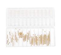 ZJchao Barre à Ressort de Montre, Barres à Ressort à Vis en Acier Inoxydable pour la Réparation de Montres, avec 11 Spécifications et 55 Pièces de Tailles Assorties (AB-6036 Or-1.5)