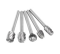 ZJchao Bits d'outils Rotatifs 20 Pc, Tige 1/8 Pouces, Ensemble d'outils de Sculpture de Bois, Carbure de Burr Rotatif Bits Speed Steel Burrs Files