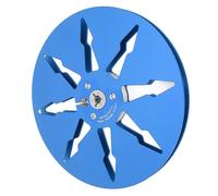 ZJchao Bobine Ouverte en Aluminium de 7 Pouces pour Lecteurs de Bande Bobine à, de Bande Vide de 1/4 Pouce avec 8 Trous, Compatible avec l'équipement d'enregistrement de Studio (BLUE)