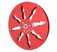 ZJchao Bobine Ouverte en Aluminium de 7 Pouces pour Lecteurs de Bande Bobine à, de Bande Vide de 1/4 Pouce avec 8 Trous, Compatible avec l'équipement d'enregistrement de Studio (rouge)