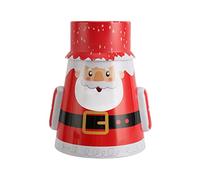 ZJchao Boîte à Bonbons de Noël, Pot à Bonbons en Fer Inodore, avec Design Wobbler pour le Stockage à Domicile, Décor D'épices, thé