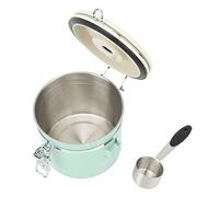 ZJchao Boîte à café, Récipient à café pour café Moulu Boîte à café Vert Menthe Récipient à café Hermétique de qualité Alimentaire avec Roue de Date pour Stocker Les Grains de café, café