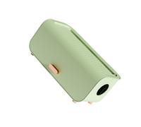 ZJchao Boîte de Gestion de Câbles, Organisateur de Cordon en Plastique à Montage Mural pour Multiprises, Chargeurs, Fils D'ordinateur TV, avec Fond Amovible pour Une Installation et Un (Vert Clair)