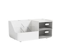 ZJchao Boîte de Rangement Cosmétique, Boîte de Maquillage, Conteneur de Maquillage de Bureau, Organisateur de de Grande capacité, Organisateur de pour Rouges à Lèvres, Bijoux, Soins des Ongles, Fard