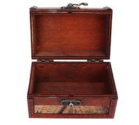 ZJchao Boîte de Rangement Vintage en Bois de Cèdre pour Petits Objets, Organisateur Décoratif pour la Maison avec une Finition Soignée