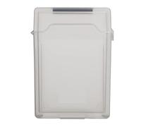 ZJchao Boîte de Stockage de Disque Dur 2,5 Pouces, Matériau ABS HDD SSD étui de Protection avec Conception Antistatique, pour Disques Durs HDD SSD 2,5 Pouces (Grey)