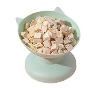 ZJchao Bols pour Chats, Bol de Nourriture pour Chats Inclinés des Aliments élevés ou des d'eau de Nourriture pour Surélevés de pour Petit Chien, à Face en Graisse, Chaton (Green)
