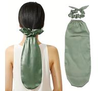 ZJchao Bonnet de Cheveux en Soie, Bonnet de Nuit à Longue Queue avec Bande élastique pour la Protection des Cheveux, Accessoire Capillaire élégant pour Mèches Bou s ou Longues