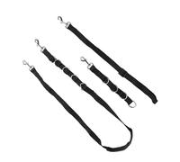 ZJchao Boucle de Toilettage Réglable pour Chien, avec Sangle Ventrale et Rallonge pour Table de Toilettage pour Animaux de Compagnie, Attache de sécurité en Nylon, Lot de 3 (Black)