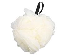 ZJchao Boule de Douche, éponge de Bain en PE Flexible avec Conception Suspendue en Mousse Riche, pour le Nettoyage du Corps (Beige)