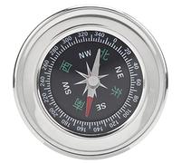 ZJchao Boussole, 60 Mm en Acier Inoxydable Portable avec Petite Taille de Boussole de sur Survie à la pour la Randonnée en Camping (argent + blanc)