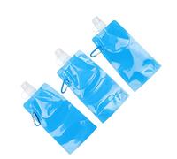 ZJchao Bouteille d'eau Pliable, Flacon Doux de l'hydrapak avec Clamp/Holder de Fixation 700 Ml Bouteille d'eau Douce pour le Camping de Voyage en Plein Air (BLUE)