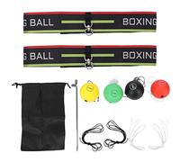 ZJchao Boxe Ball TRACLING, Ball Punching Ball pour la Vitesse de Coordination des Yeux et L'entraînement Réflexe avec Un Bandeau Réglable pour l'exercice de Classe de Bureau à