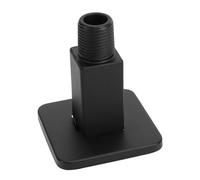 ZJchao Bras de Douche Droit de 8,5 Cm, Rallonge de Douche Carrée en Acier Inoxydable Noir avec Entrée 1/2 Pouce 14 NPT et Sortie G1/2, pour Installation de Pomme de