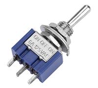 ZJchao Broches 2 a Mini Interrupteur à Bascule 10 Pièces 3 Positions SPDT 3 Broches Conception Compacte Durable Adaptée au Contrôle Industriel des Appareils Ménagers Automatiques