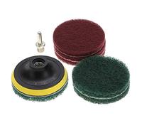 ZJchao Brosse de Perceuse, Cartouche de Brosse à épurateur de Perceuse avec Carreaux d'arbre éproigneur en Métal Polishing Tampons de Nettoyage des Pinceaux Ferceux Attachement Outil de Nettoyant à