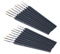 ZJchao Brosses à Aquarelle, 2 Ensembles Aquarelle à Crochet de Crochet Stylo Wolf Pinceau à Huile Pinceau de Peinture de Peinture pour Gouache Art de à l'huile